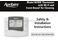 AprilAire 8476W Safety & Installation Instructions