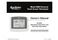 AprilAire 8600 Owner's Manual