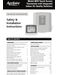 AprilAire 8910 Safety & Installation Instructions