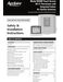 AprilAire 8910W Safety & Installation Instructions