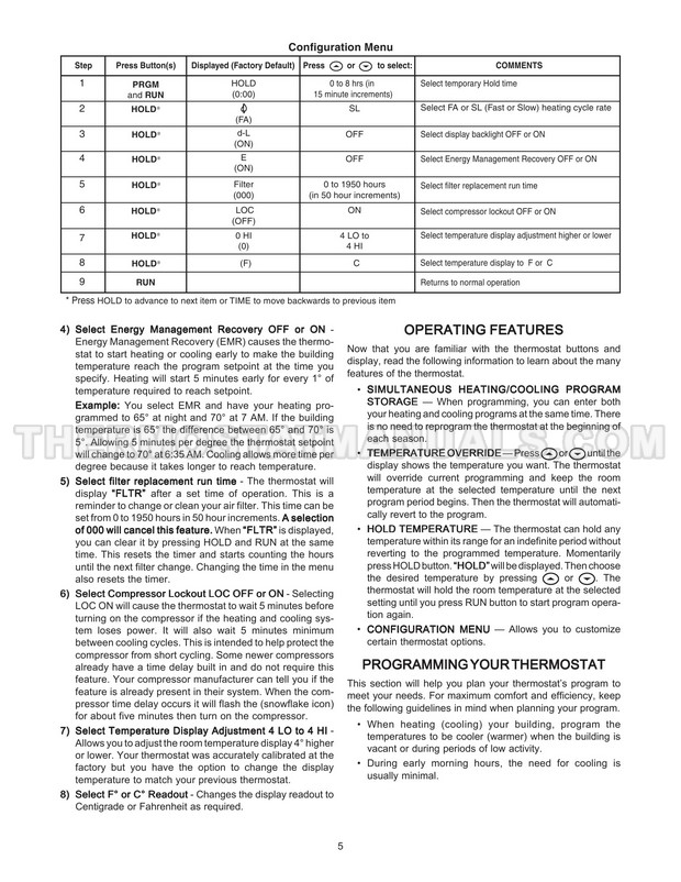 Emerson 1F80361 Classic 80 Series Installation and Operation Instructions